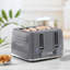 Argyle Grey Matching Kettle, 4-Slice Toaster & 20L Microwave Set