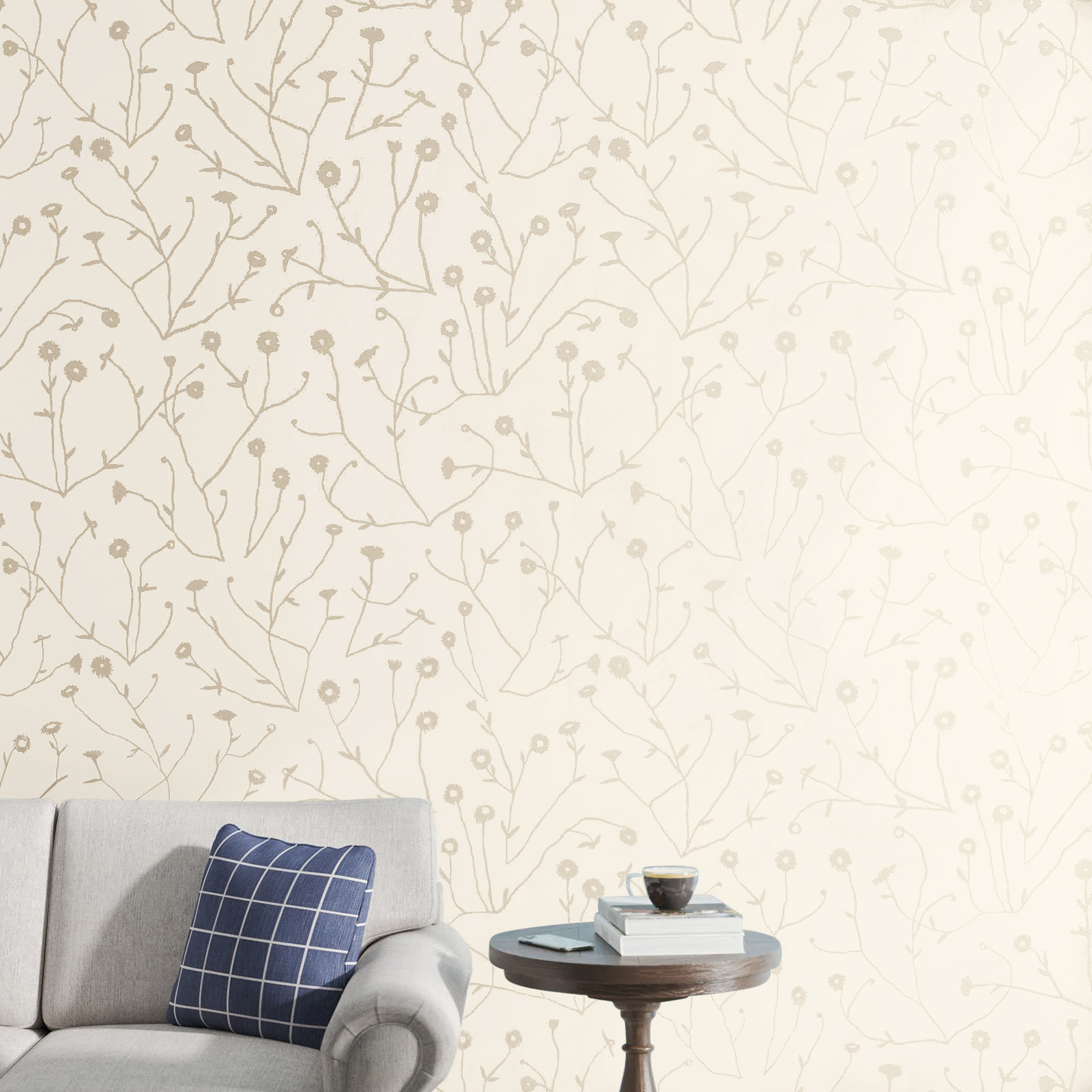 Keyes Floral Wallpaper, Neutral