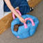 Lit pliant pour voiture et chien ZEZE Nata Sky Blue Plaid