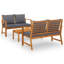 Chaise longue avec coussins 3 pièces Klakke-594054463-594054456