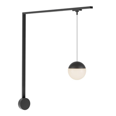 Monae 1 Light Black dimmable 3000K LED Trilo Track Wall Kit