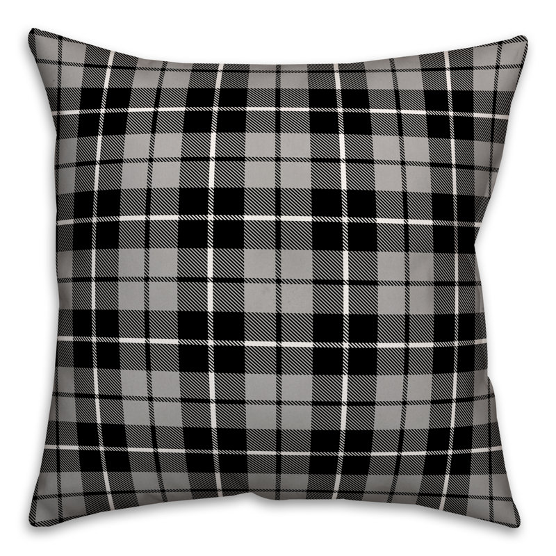  Coussin décoratif indisponible 18 po, Noir / Blanc