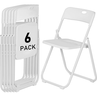 LX-ZDY0070 3017 Thickened Folding Chairs, 6-pack, White. Product dimensions: 44.5*42*76.5cm.