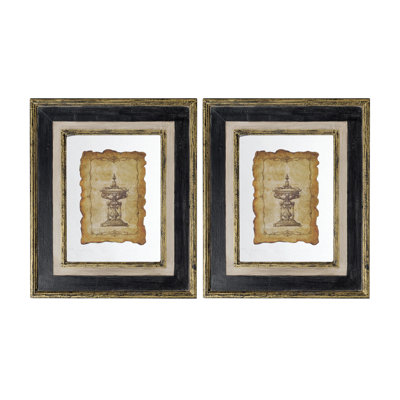 Lucian Framed Antiqued Sculpture Print