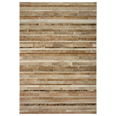 Kronos Cowhide Striped Indoor Rug