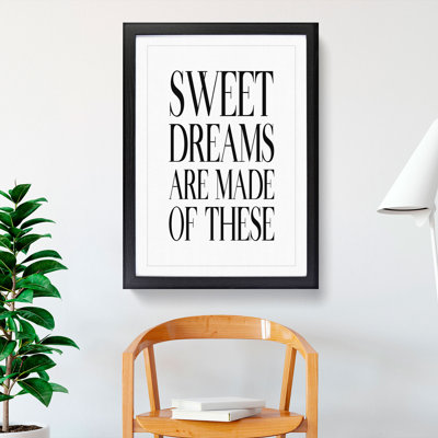 Sweet Dreams - Picture Frame Typography