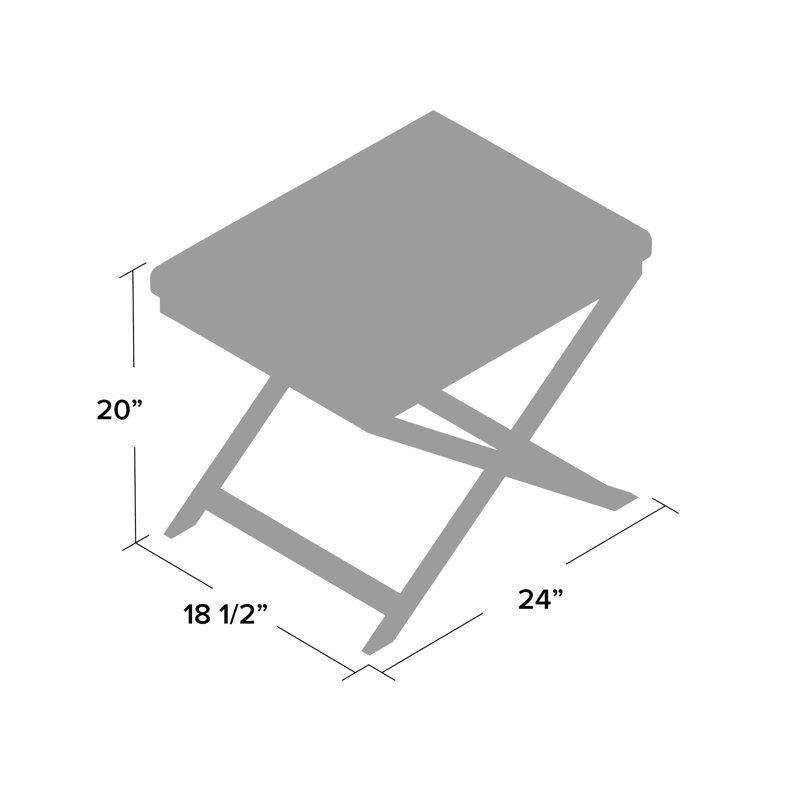 Tabouret d'appoint Axel, Marine, Doré