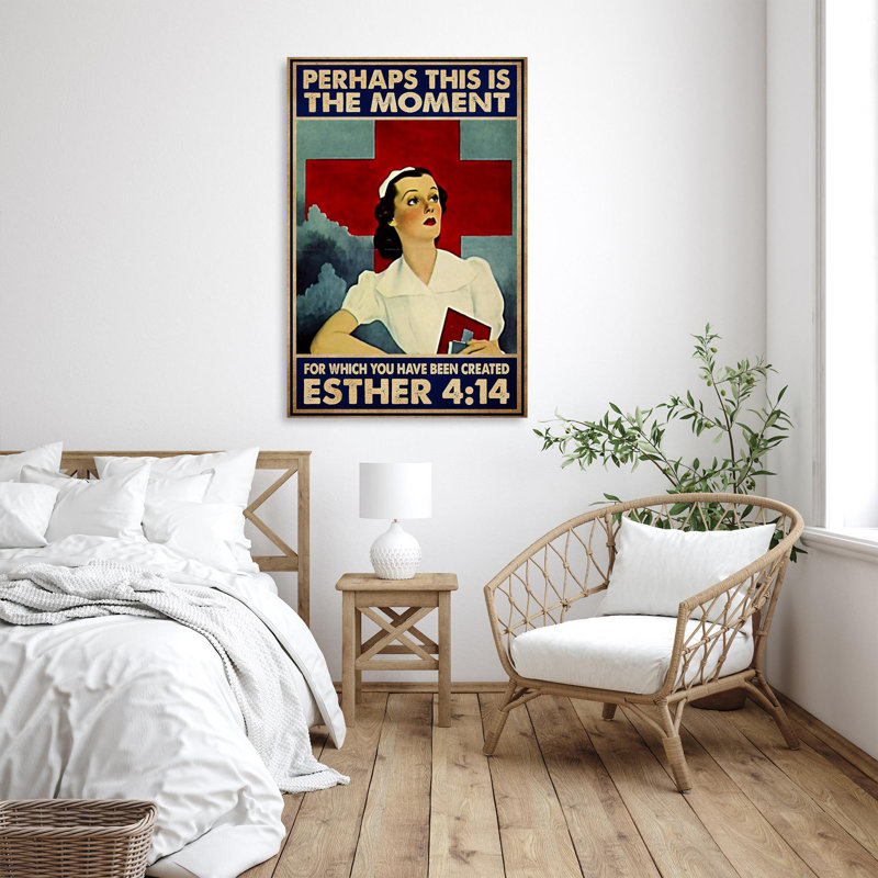 Nurse Peut-être que c'est le moment, H 36 po x l 24 po x P 1,25 po