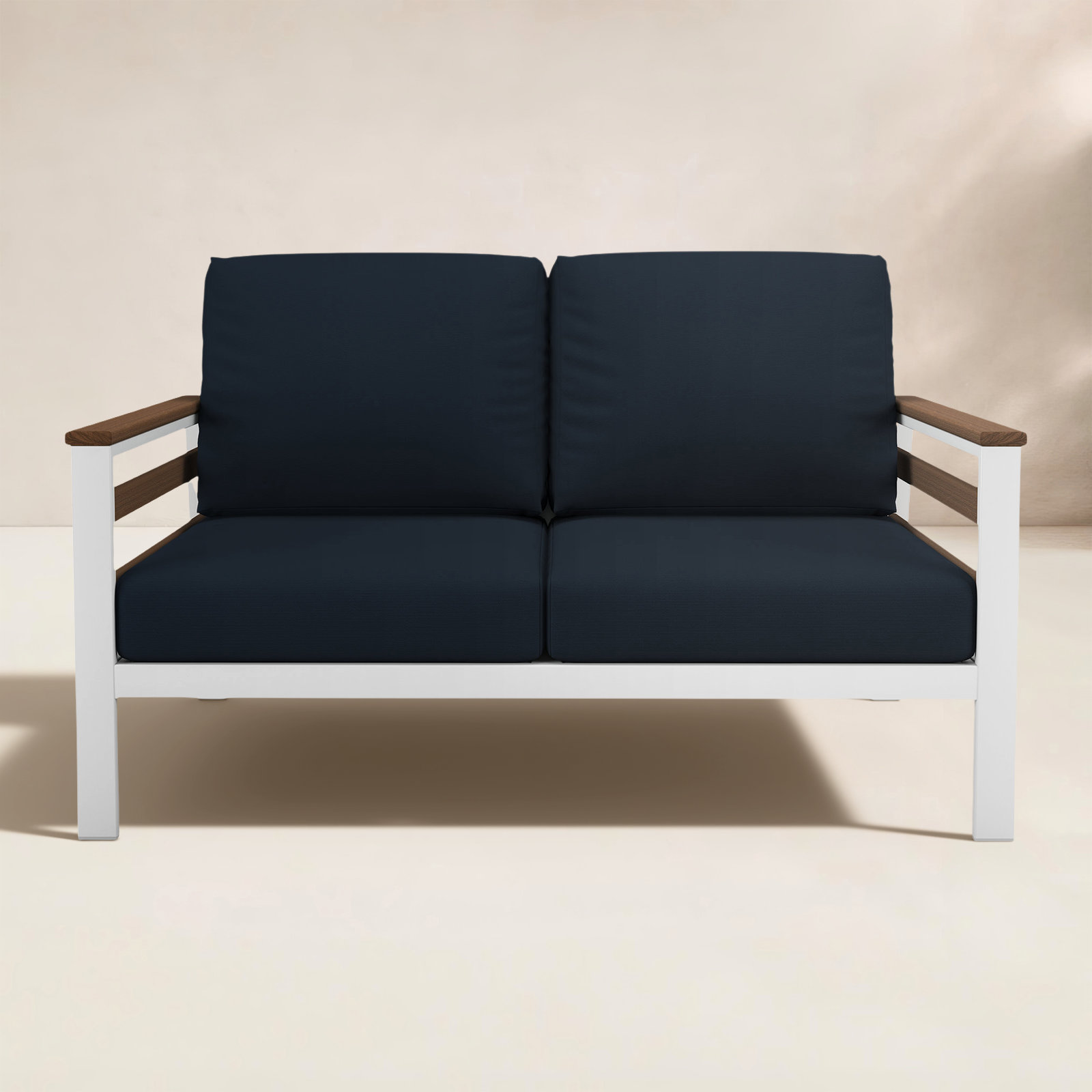 Townsend 55" Sunbrella® Patio Loveseat, Canvas Navy