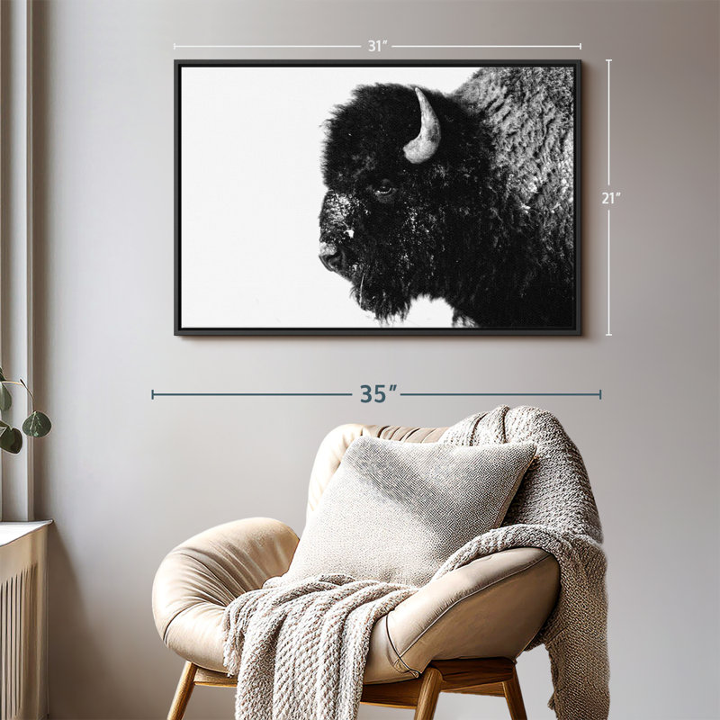 " Black Bison ", 31" H x 21" W