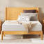 Base de lit en bois massif Bilal Mid Century-1904663217-1904663219