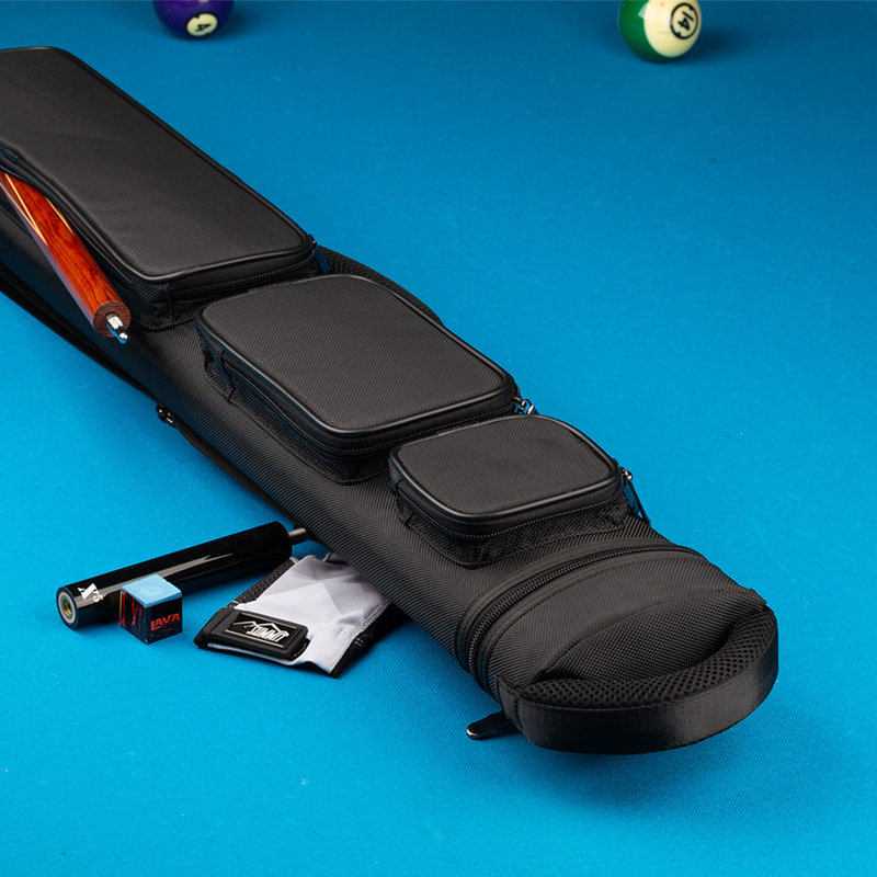 Action ACB24 2X4 Backpack-Style Hard Pool Cue Case - Black, Black