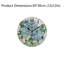 Horloge murale bleue hortensia 12 po x 12 po
