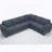 Sleeper Sofa: 2 - In - 1 Pull - Out 6 - Seater L - Shaped Sleeper Sectional Riveted Sofa Bed (104'')