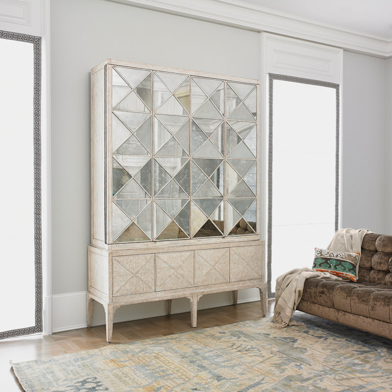 Escher Solid Wood Accent Cabinet
