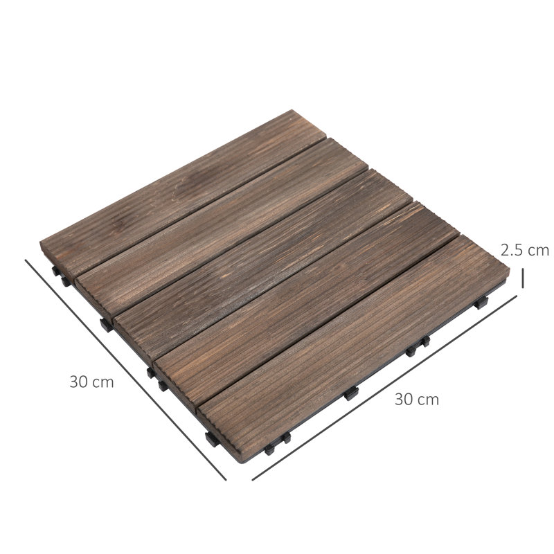 Sandlin 30x30 cm Wood Singular Tile