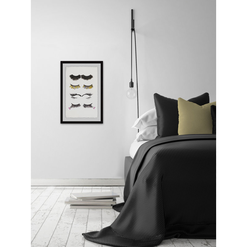 « ancrages line up », reproduction d’impression encadrée, H 45 po x l 30 po x P 1,5 po