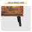 Rustic Weathered Wood Barn Door Shoe Cabinet - Mid-century Tapered Legs & Black Metal Hardware For Modern Rustic Decor
