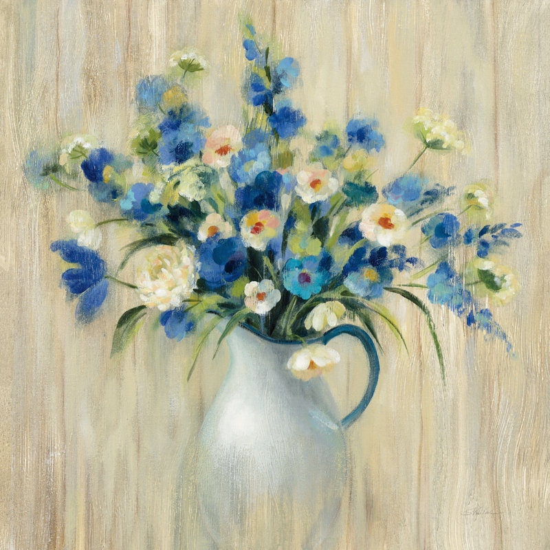 "Coastal bouquet" par Silvia Vassileva, reproduction d’art sur toile, H 12 po x l 12 po