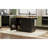 K&K 51" Fluted Kitchen Island with Drop Leaf, Farmhouse Accent Kitchen Island on Wheels with Internal Storage Rack, Rolling Kitchen Cart with Towel Rack for Kitchen, Dining Room, Black Ash
