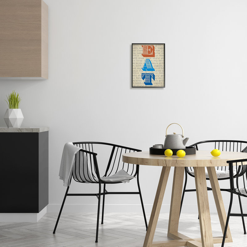 Eat Vintage, Giclée encadrée noir minuit, H 11 po x l 14 po x P 1,5 po
