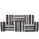 Decorative Books - Piano Book Wall - Set of 50 Black and White Books