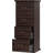 51.18" Tall 4-Drawer Walnut Vintage Vertical File Cabinet A4/Letter For Living Room