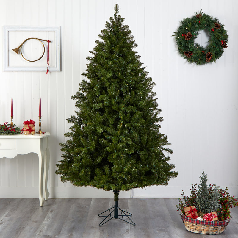 Sommer 90' H Lighted Artificial Fir Christmas Tree