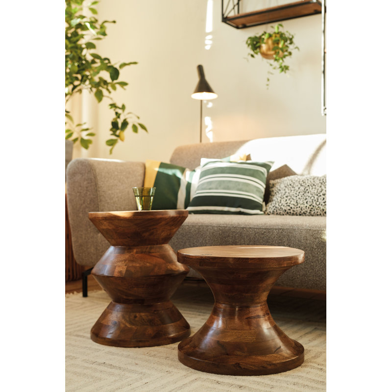 Solid + Manufactured Wood Accent Stool