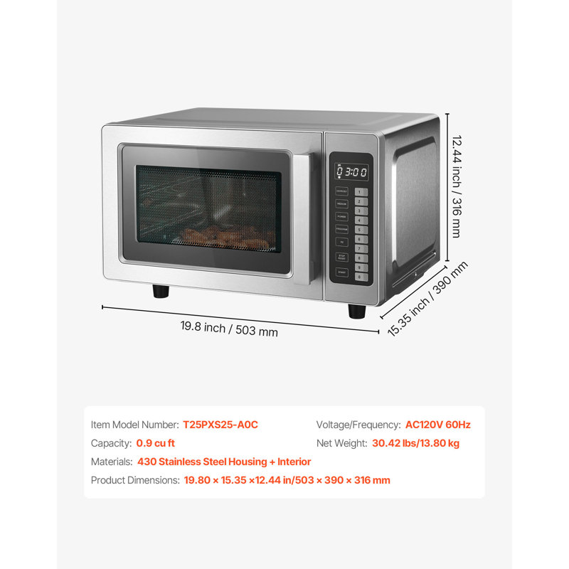 Four à micro-ondes de comptoir avec verrou 0,9 pi³ 1000 W