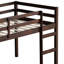 Lit mezzanine simple, structure en bois d'hévéa, stable, plateforme à lattes renforcées, lit solide pour une meilleure organisation de la chambre à coucher, abat-jour, structure, pour plus de commodité, beaucoup de rangement-1267244115
