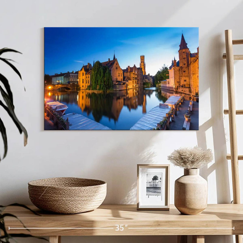 Vieille ville de Bruges, H 16 po x l 24 po