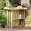 Ahlanni Rectangular Folding Outdoor Side Table , 109cm cm W 45cm cm D