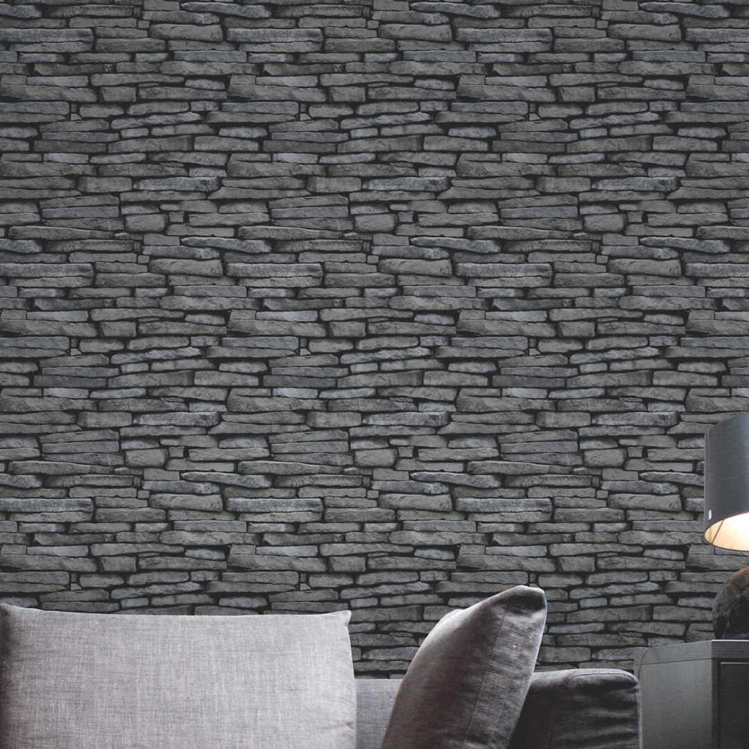 Distinctive Slate Sidewall 10m x 52cm Wallpaper Roll