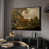 Toile avec cadre flottant noir
