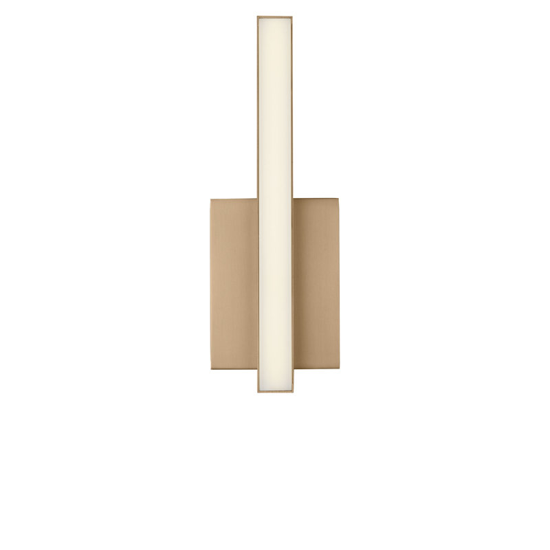 Meuble-lavabo à DEL, H 4,5 po x l 13 po x P 2,25 po, Laiton satiné