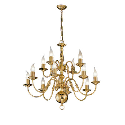 Laurier 12 - Light Candle Style Chandelier