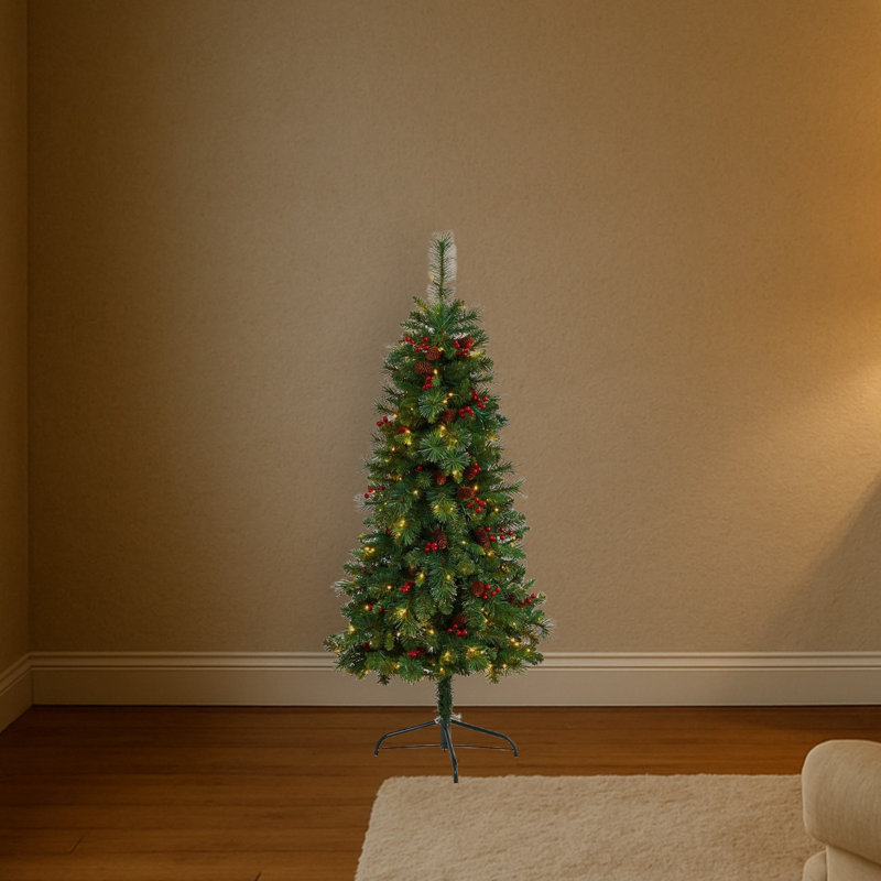 Flat Back Montreal Pine Artificial Christmas Tree