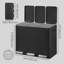 62×35.3×45.5cm Stainless Steel Step On Multi-Compartment Rubbish & Recycling Bin - 45L-126441990