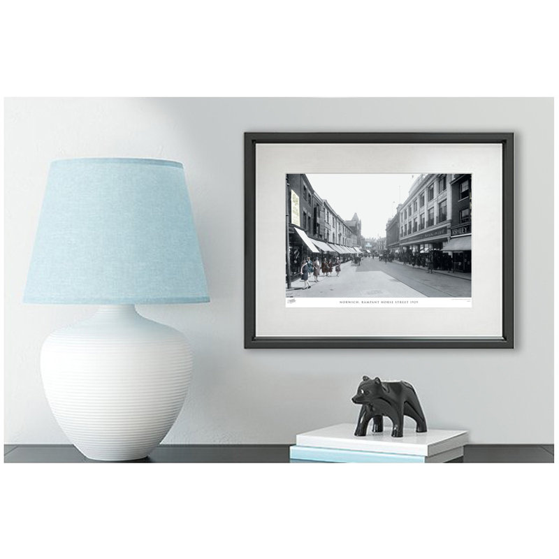 Norwich, Rampant Horse Street 1929 by Francis Frith - Single Picture Frame Print, 45cm H x 60cm W x 2.3cm D