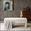 Banc de rangement à fermeture en douceur, conception simple, confortable et durable, banc multifonctionnel