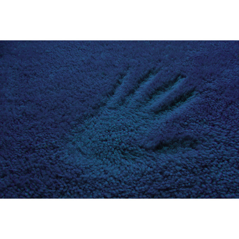Mccluney Traditional Nylon 4 Piece Bath Rug Set with Non-Slip Backing, Navy