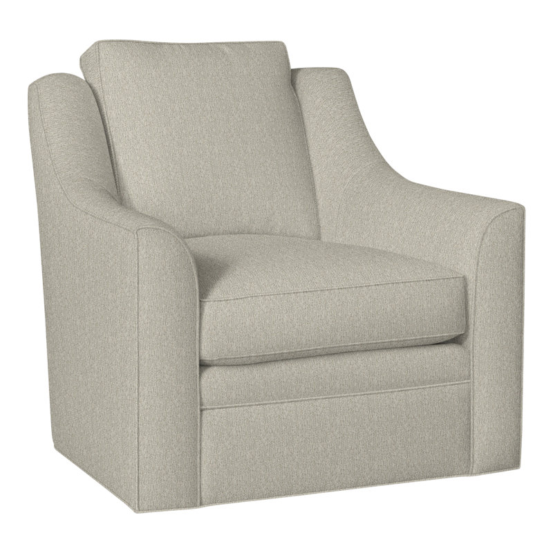 American Bungalow Nicholas Barrel Back Swivel Chair, Ian Smoke