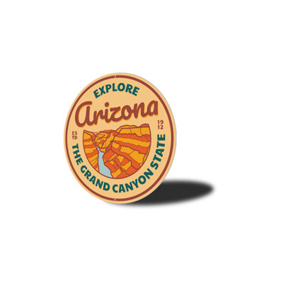Explore Arizona Grand Canyon Aluminum Sign