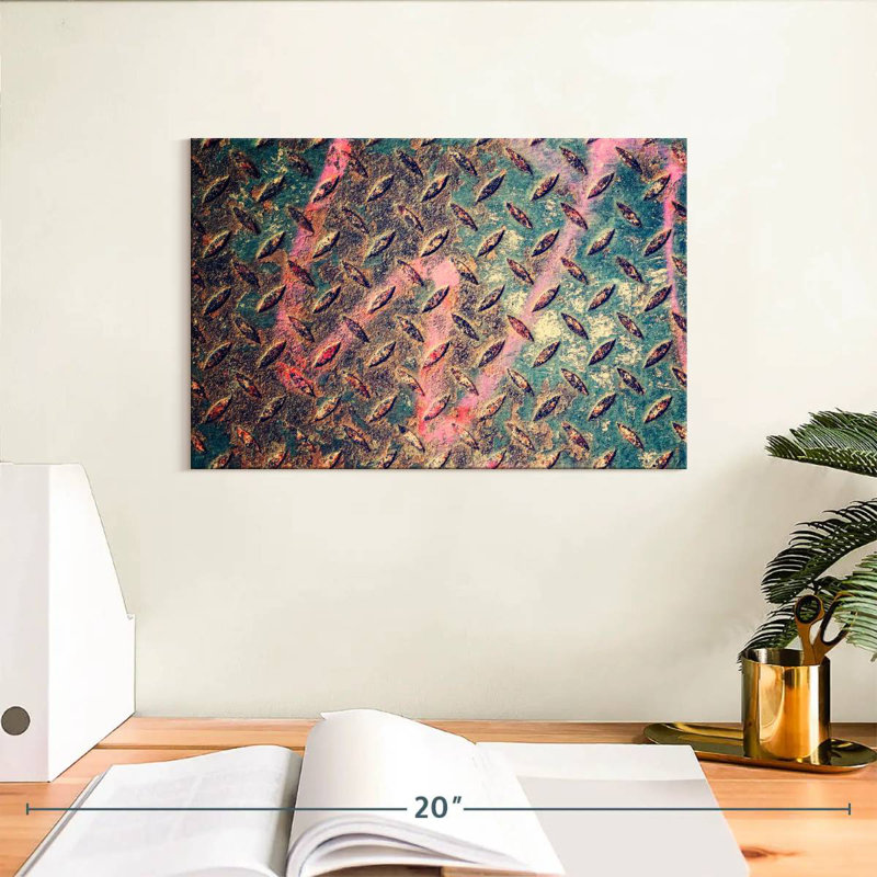 Kerner Abstract Metal Plate, 8" H x 12" W
