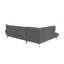 Grand canapé de 106 pouces, mélange de deux tons de gris anthracite, sensation de siège à rebond élevé, avec canapé Noble