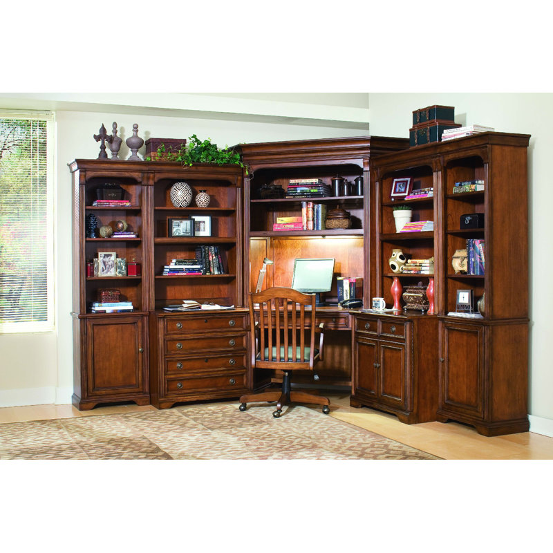 Cherry Wood Lockable 2-Drawer Lateral File Cabinet
