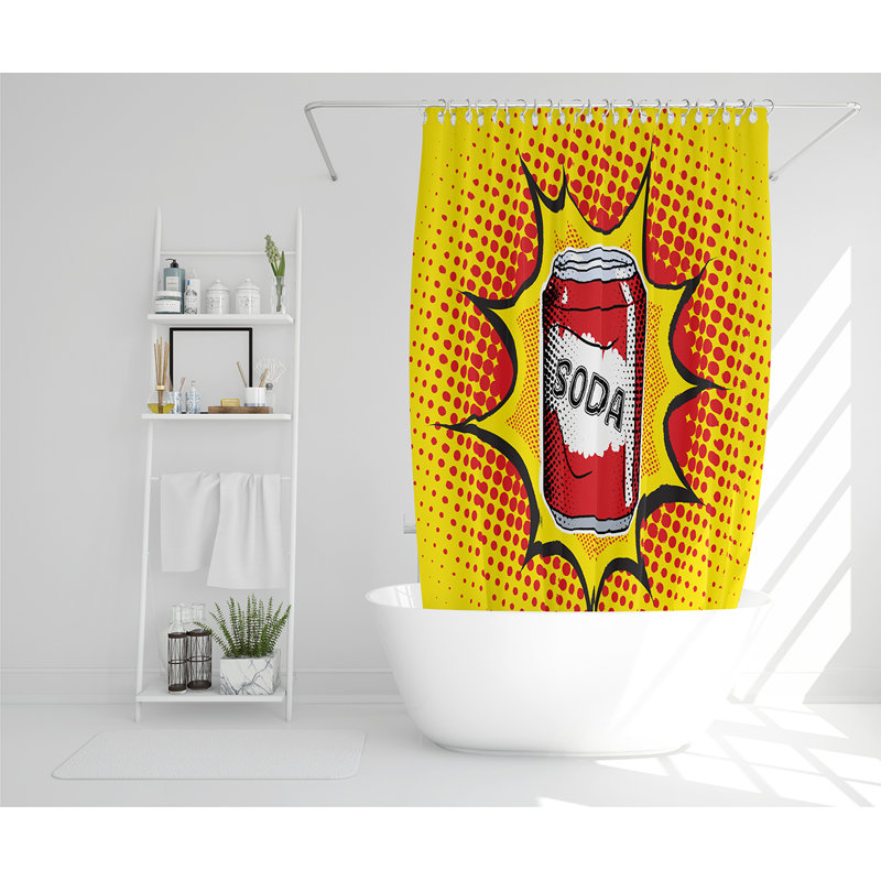 Elizabath 13 Piece Polyester Shower Curtain Set