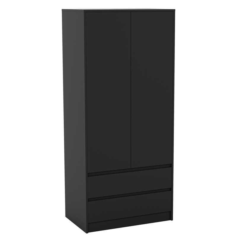Cunha 2 Door Wardrobe, Black