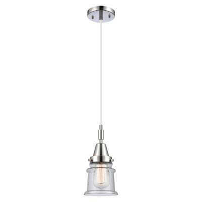 Downtown Urban - Caden Amiriya - 1 Light 6" Cord Hung Mini Pendant - Antique Brass Finish - Seedy Shade